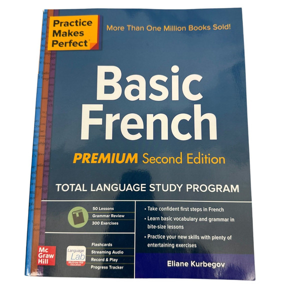 Practice Makes Perfect: Basic French, Premium Second Edition - VERY GOOD - Picture 1 of 1